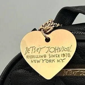 Betsey Johnson | Bags | Betsey Johnson Small Black Heart  display picture 2
